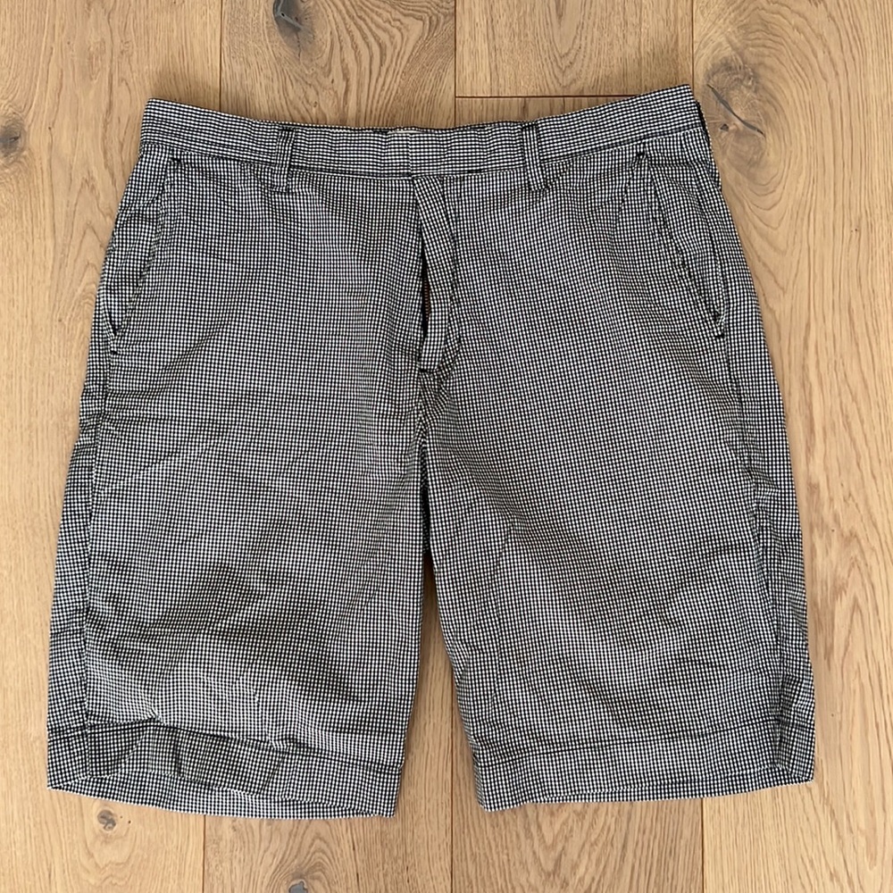 J. Crew Black and White Check Shorts